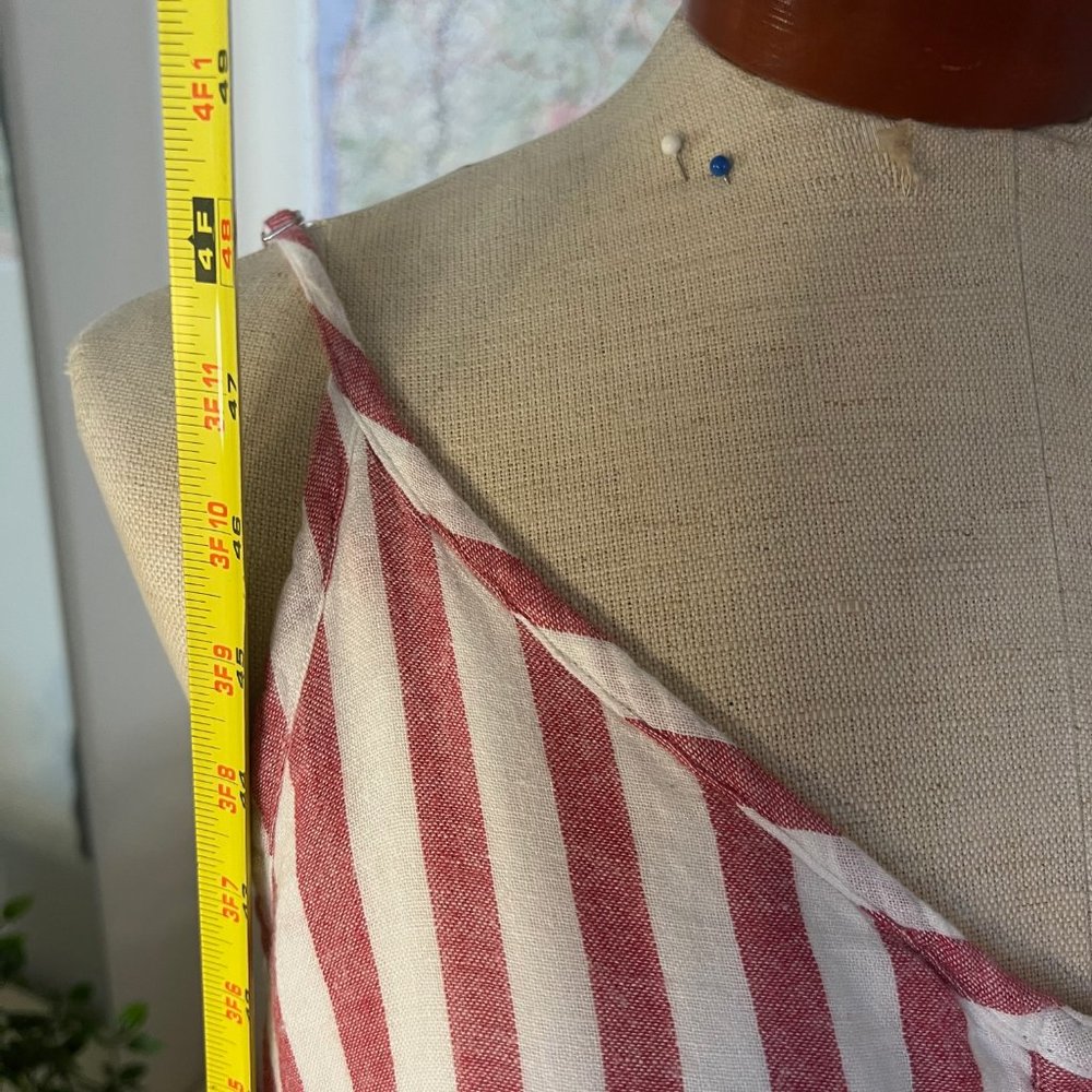 Rails Pink And White Striped Button Front Sundres… - image 7